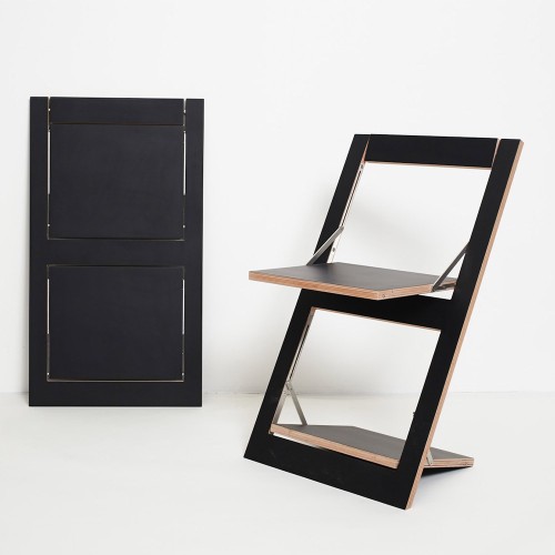 Fläpps folding chair black Ambivalenz