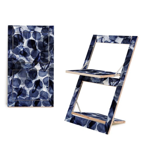 Chaise pliante Fläpps Bubbles Indigo Ambivalenz