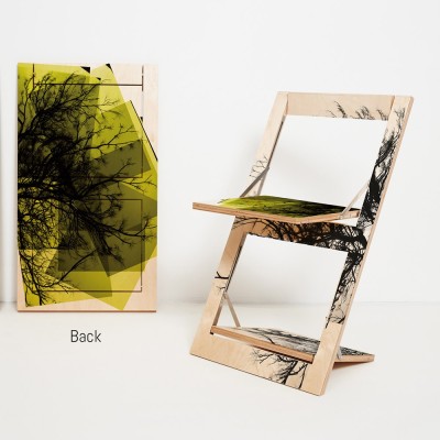 Chaise pliante Fläpps Baum/Baum Gelb Ambivalenz
