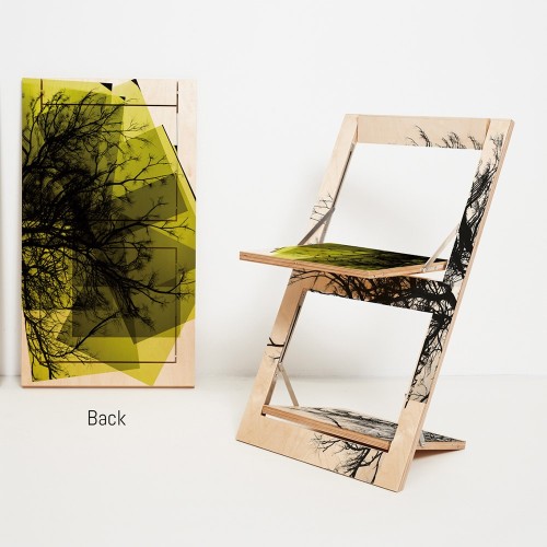 Chaise pliante Fläpps Baum/Baum Gelb Ambivalenz