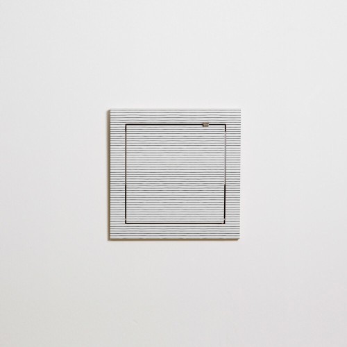 Mensola Fläpps 40x40 strisce acquerello Ambivalenz