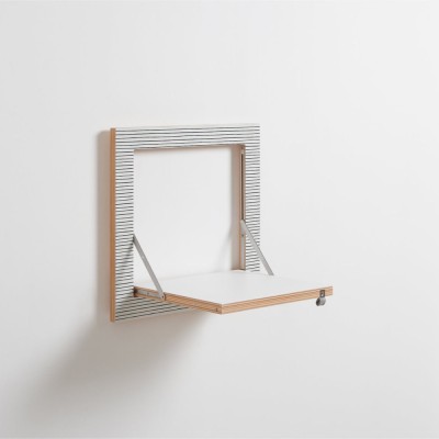 Mensola Fläpps 40x40 strisce acquerello Ambivalenz 2