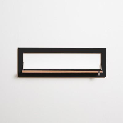 Fläpps Regal 80x27 schwarz Ambivalenz 2