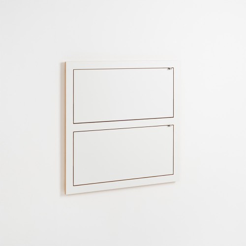 Fläpps Doppelregal 80x80 weiß Ambivalenz