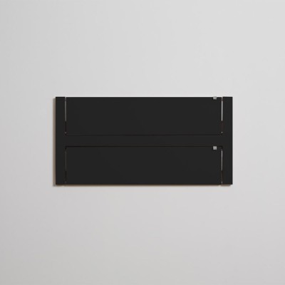 Ripiano doppio Fläpps 80x40 nero Ambivalenz 2