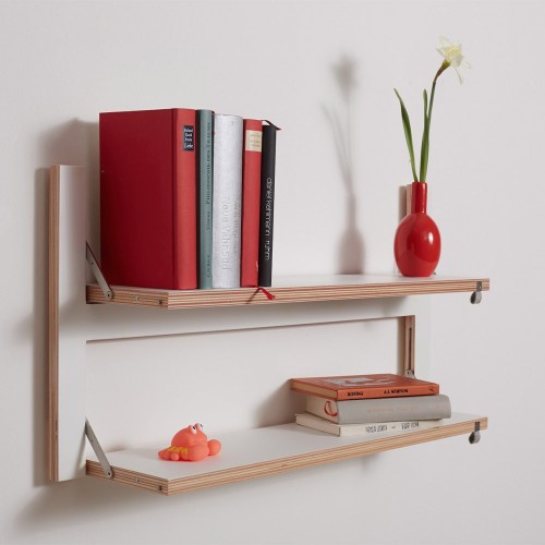 Fläpps double shelf 80x40 white Ambivalenz