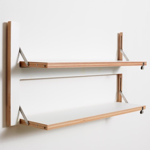 Fläpps dubbele plank 80x40 wit Ambivalenz