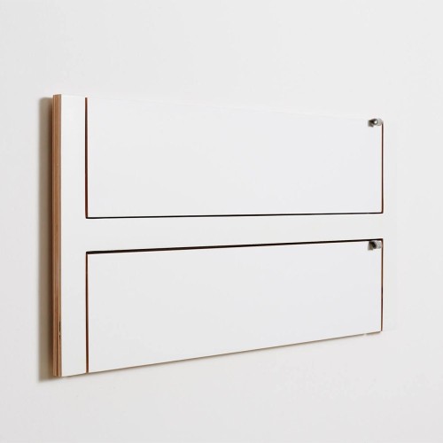 Fläpps double shelf 80x40 white Ambivalenz