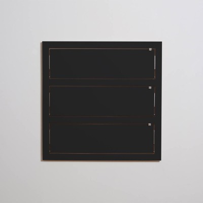 Ripiano triplo Fläpps 80x80 nero Ambivalenz 2