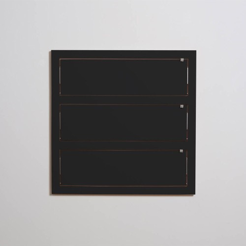 Ripiano triplo Fläpps 80x80 nero Ambivalenz