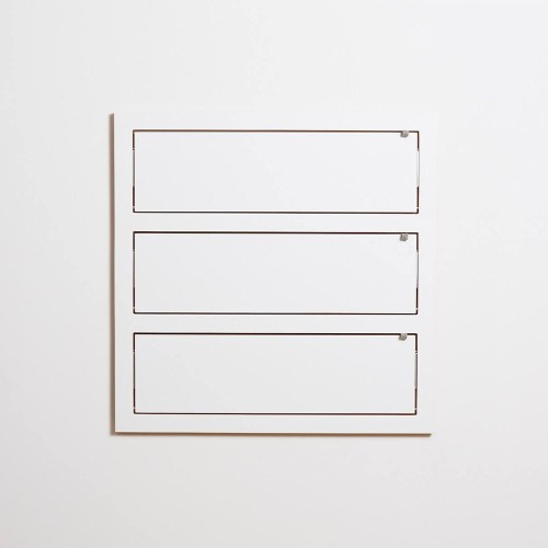 Fläpps estante triple 80x80 blanco Ambivalenz