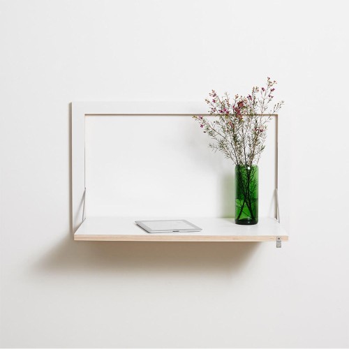 Bureau mural rabattable Fläpps blanc Ambivalenz