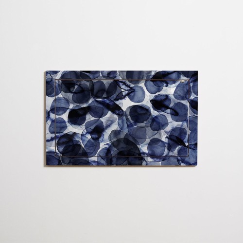 Escritorio de pared plegable Fläpps Bubbles Indigo Ambivalenz