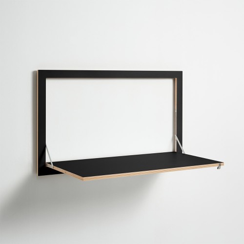 Bureau mural rabattable Fläpps 100x60 noir Ambivalenz