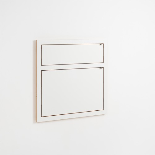 Fläpps folding wall desk 80x80 white Ambivalenz