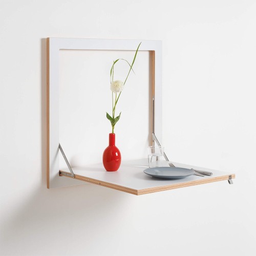 Fläpps Klappwandtisch weiß Ambivalenz