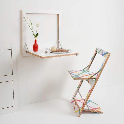 Fläpps folding wall table white Ambivalenz