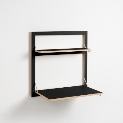 Fläpps escritorio abatible de pared 80x80 negro Ambivalenz Ambivalenz