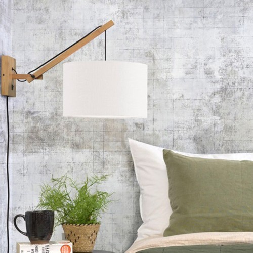 Wall lamp Andes natural & white S Good & Mojo