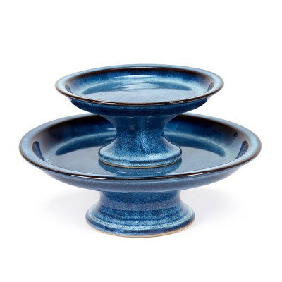 Tortiera in puro smalto blu scuro L Serax 2