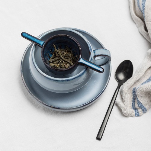 Pure dark blue enamel tea strainer Serax