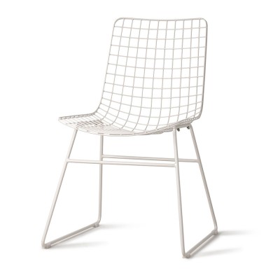 Metal wire chair white HKliving