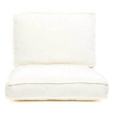 Croisette armchair cover only white cotton Honoré Honoré