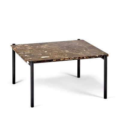 Mesa auxiliar curva mármol marrón Serax Serax