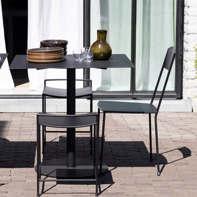 Bistro table 02 black steel Serax 2
