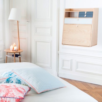 Gaston Wandsekretär 60 cm Eiche - hellgrau & schiefergrau Hartô 2