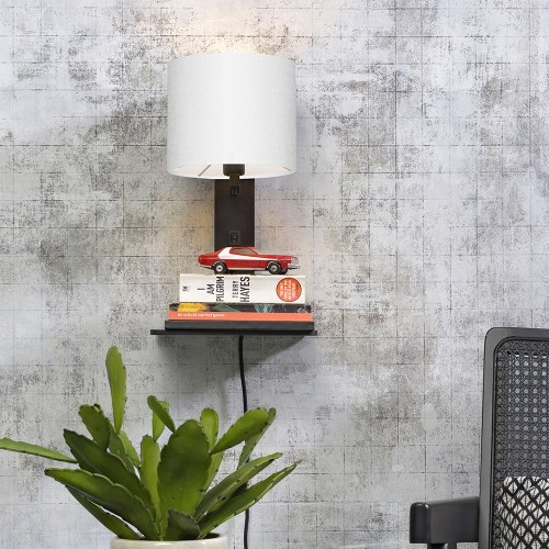 Andes black & white shelf wall light Good & Mojo