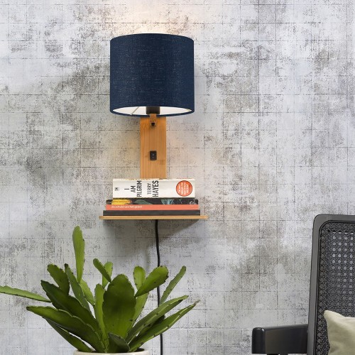 Applique da parete Andes naturale e blu navy Good & Mojo
