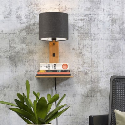 Andes natuurlijke en donkergrijze wandlamp Good & Mojo Good & Mojo