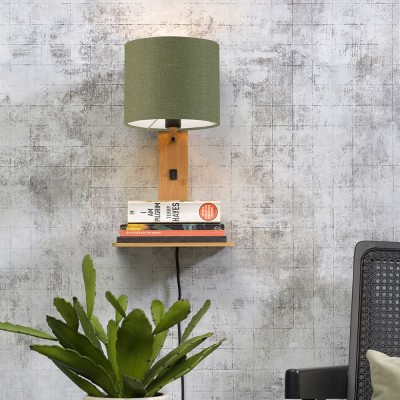 Applique murale étagère Andes naturel & vert forêt Good & Mojo Good & Mojo