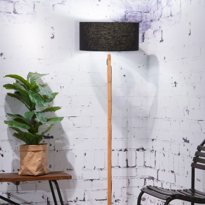 Fuji floor lamp natural & black Good & Mojo 2