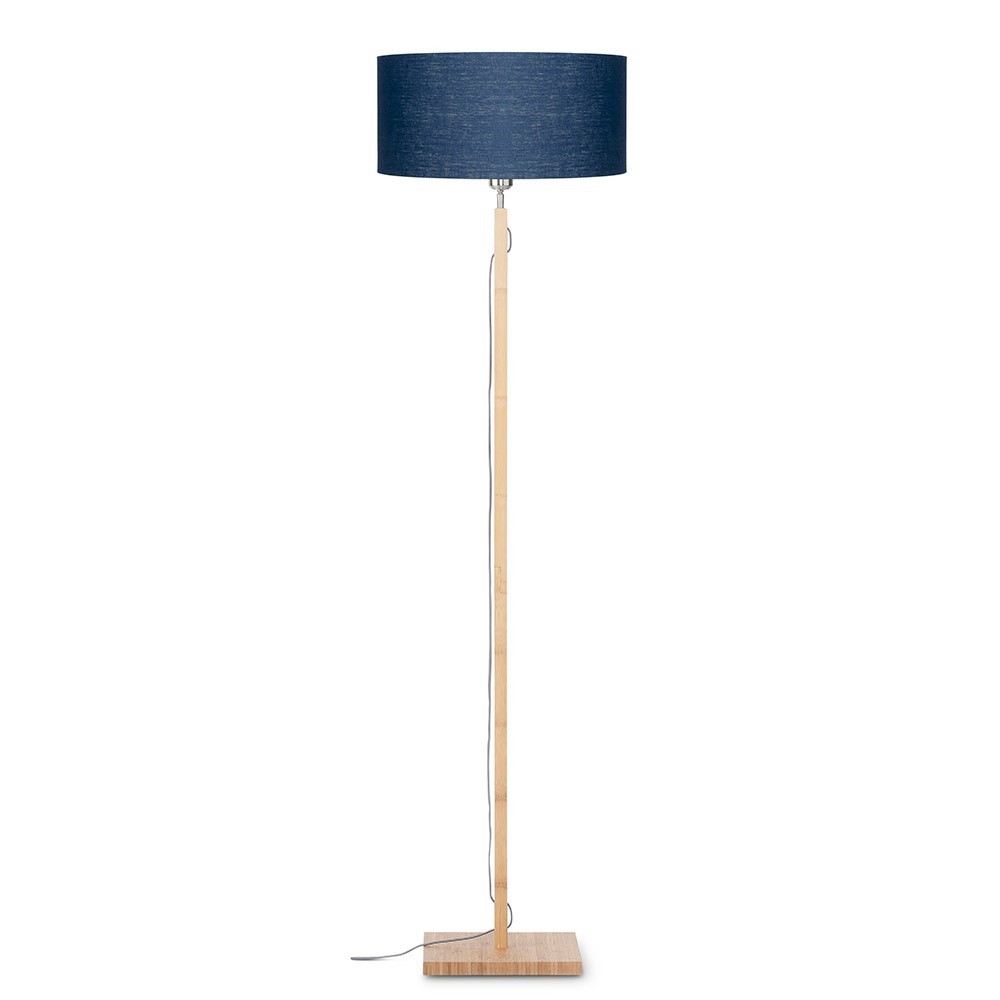 Fuji vloerlamp naturel & marineblauw Good & Mojo