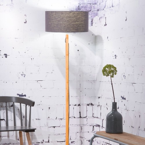 Fuji floor lamp natural & dark gray Good & Mojo