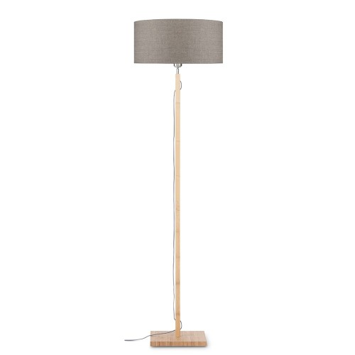Fuji floor lamp natural & dark linen Good & Mojo
