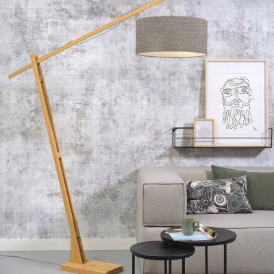 Mont Blanc floor lamp natural & dark linen Good & Mojo Good & Mojo