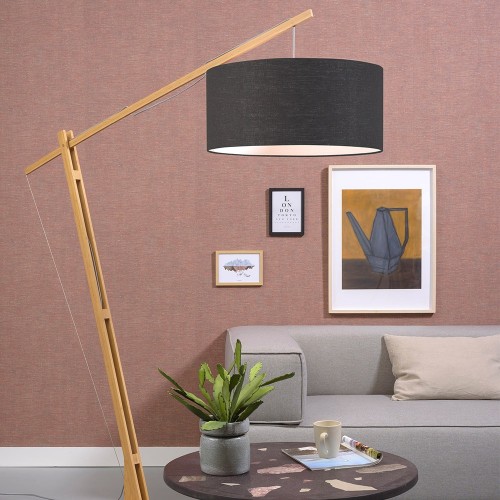 Mont Blanc floor lamp natural & dark gray Good & Mojo