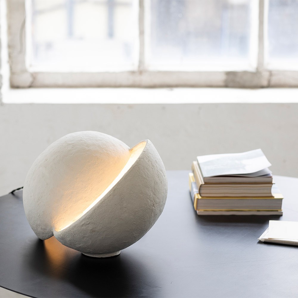 Erdtischlampe weiß Serax