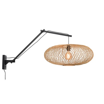 Cango wandlamp zwart & naturel Good & Mojo Good & Mojo