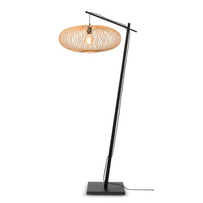Floor lamp Cango black & natural Good & Mojo Good & Mojo
