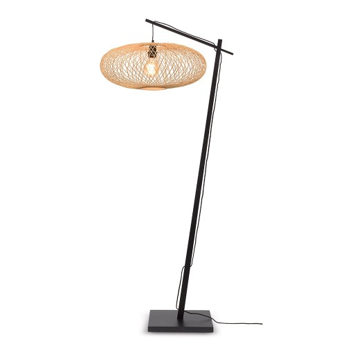 Vloerlamp Cango zwart & naturel Good & Mojo