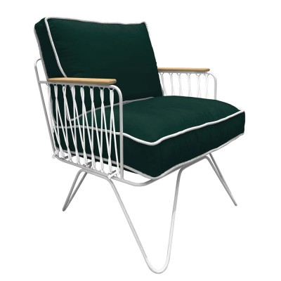 Croisette Outdoor armchair forest green Honoré Honoré