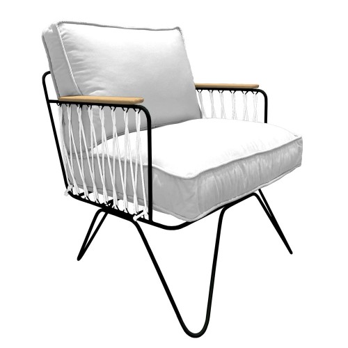 Croisette Outdoor Sessel weiß Honoré