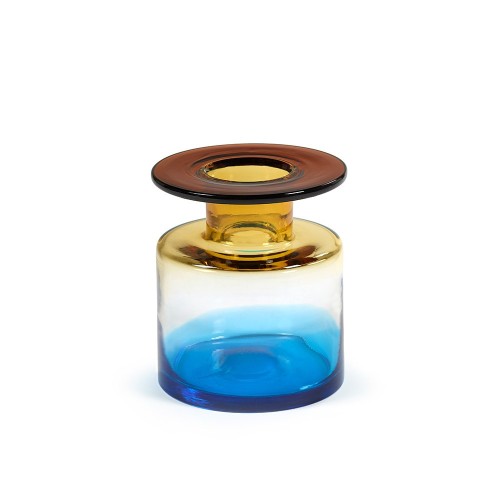 Vase Wind & Fire ambre & bleu Serax