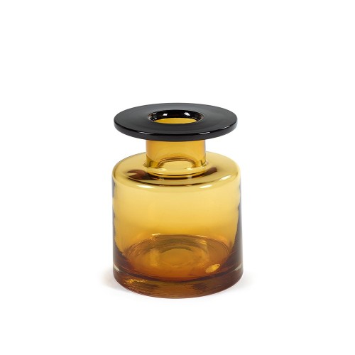 Wind & Fire vase amber & black Serax