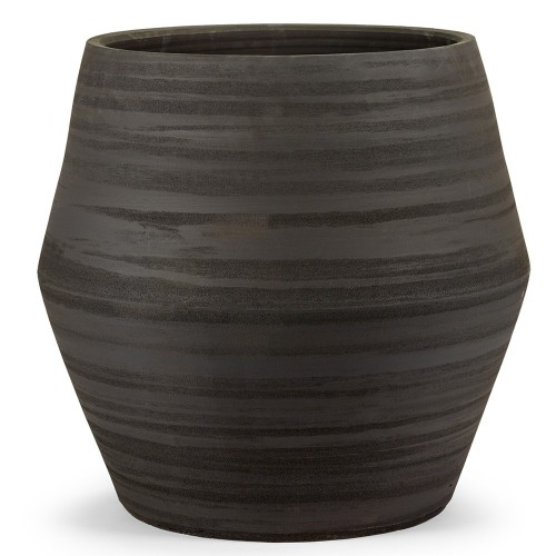 Construct flowerpot black L Serax