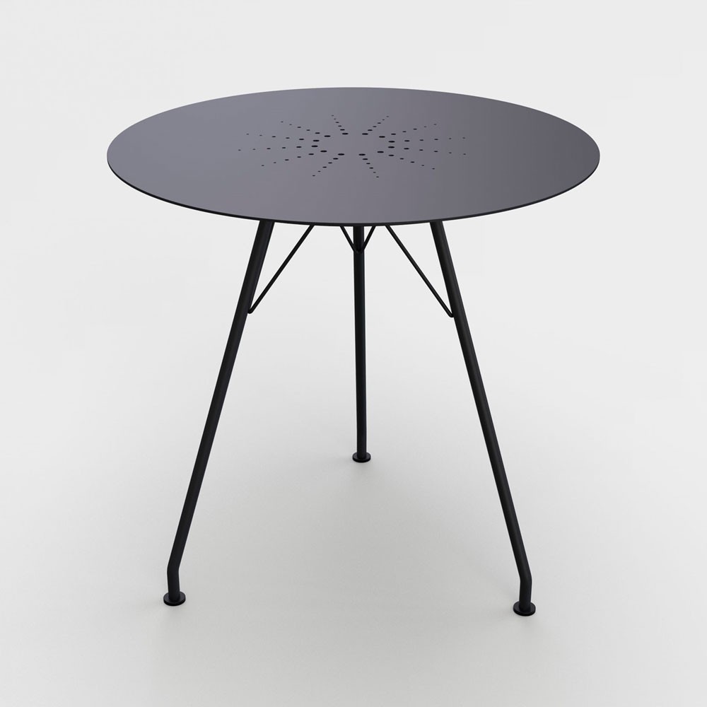 Tavolo Circum alluminio nero Ø74 cm Houe